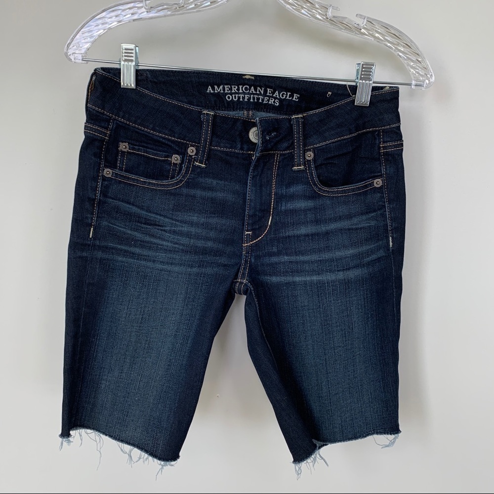 American Eagle Cut-Off Stretch Jean Shorts Size 4